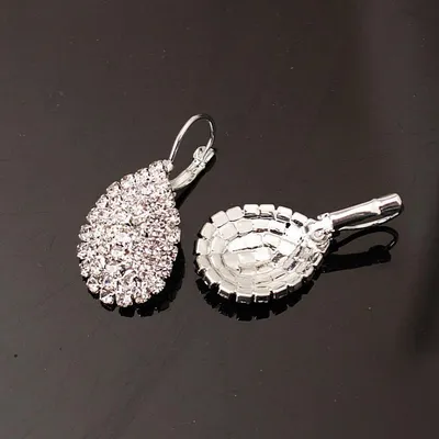 Fashion Exquisite Jewelry Popular Hot Sale Expedition Burst Models Diamond Claw Chain Earrings Female