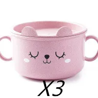 Thickened cartoon bowl with lid