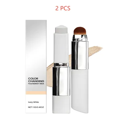 2-in-1 Color-Changing Foundation Stick Clear And Non-stuck Powder Daily External Foundation