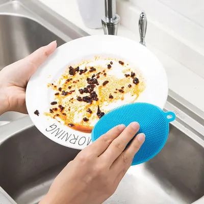 Multifunction Silicone Dish Bowl Cleaning Brush Magic Scouring Pad Pot Pan Wash Brushes Kitchen Washing Tool