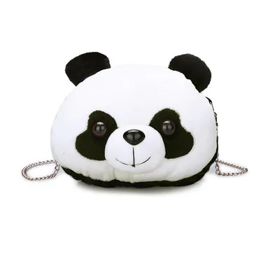 Plush panda shoulder bag