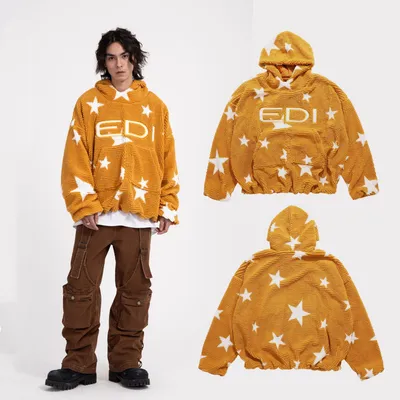 American Street Style Loose Hooded Sweater For Men And Women