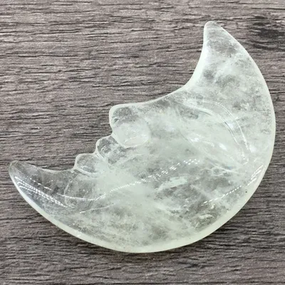 5CM Citrine Moon Face Craft Gift Small Ornament
