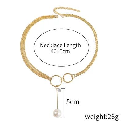 Retro Exaggerated Baroque Pearl Necklace Women