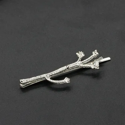Metal branch women's hair clip