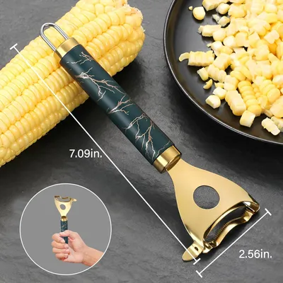 2 Pack Corn Peeler-Stainless Steel Corn Cob Stripper Tool,Labor-Saving And Fast Peeling Tool, Efficient 2026 New Kitchen Gadget
