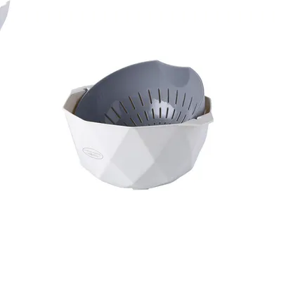Double-layer Washing Fruit Plate Sink With Handle