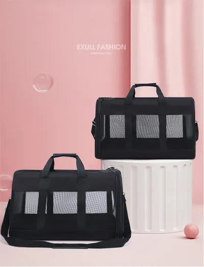 Dog Cat Carriers Bags Car Portable Transport Pet Bag Cage Portable Pet Foldable Outgoing Travel