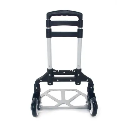 Portable, Foldable, Telescopic Trolley Trolley, Trolley, Luggage Cart, Black