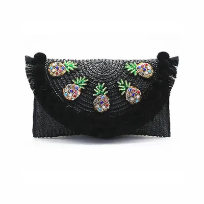 Women's embroidered shoulder bag