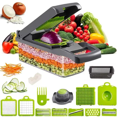 15 In 1 Vegetable Chopper Fruit Cutter Food Onion Veggie Dicer Slicer Peeler Kitchen
