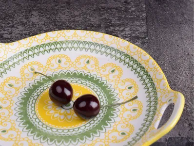أواني الخبز الجبن الخزفي طبق الأرز المخبوز طبق الفواكه