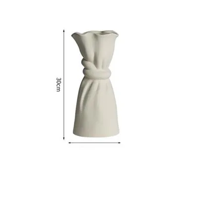 Cloth Bag Ceramic Dry Vase Creative Retro Craft