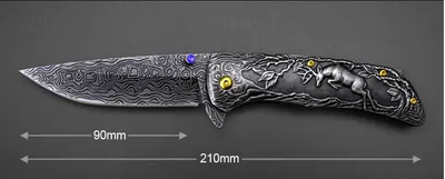 Craft Folding Wild Survival Camping Anti-height Hardness Steel Knife