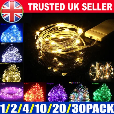 1-30x Fairy Lights Waterproof String Lights DIY Wedding Xmas Party Jars Crafts--Cold White 5M50 Lamp