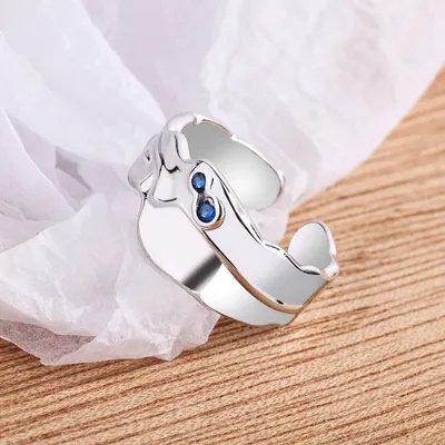 Design Texture Irregular Surface Zircon Sterling Silver Ring