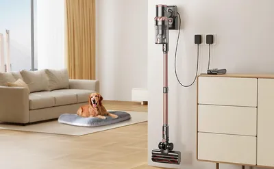 قوة شفط قوية 45 كيلو باسكال، شاشة لمس LED لاسلكية، عمر بطارية يصل إلى 60 دقيقة، مكنسة كهربائية منزلية خفيفة الوزن محمولة باليد لشعر الحيوانات الأليفة