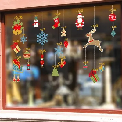 Door shop window sticker