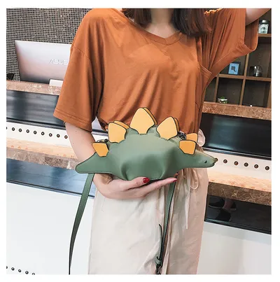 Female dinosaur shoulder bag