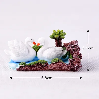 Landscape Resin Craft Ornaments Animal Three-piece Set