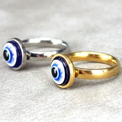 Titanium Steel Ring Can Be Personalized Eyes Angel Eyes