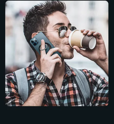 Magnetic Ring Buckle Mobile Phone Holder