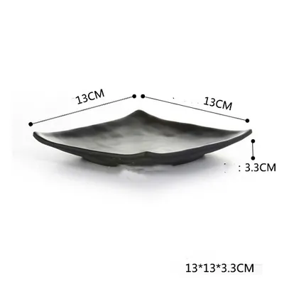 Flat rectangular sushi plate