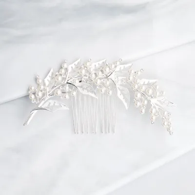 Hollow bridal hair accessory plate hair insert comb wedding