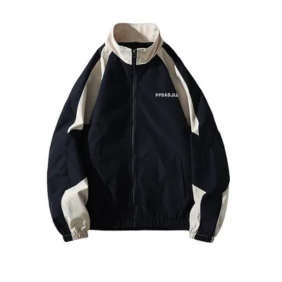 Autumn New Men's Color Matching Workwear Jacket