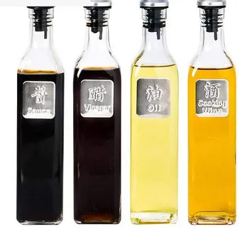 Large Oil Bottle Leak-proof Glass Oil For Household Kitchen