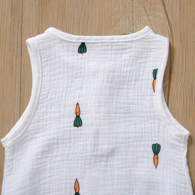 Infant Baby One-Piece Romper Sweat-Absorbent And Breathable Triangle Romper