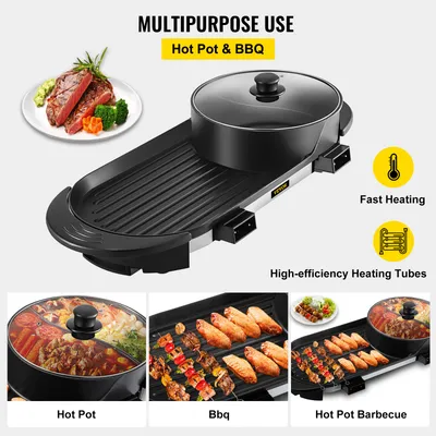 Household Multifunctional Non-stick Mandarin Duck Shabu-shabu Baking Tray
