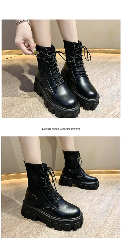 Autumn and winter breathable high-top Martin boots