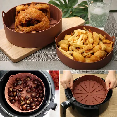 Air Fryer Silicone Pot Multifunctional Air Fryers Oven Accessories