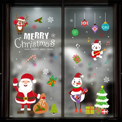 Door shop window sticker