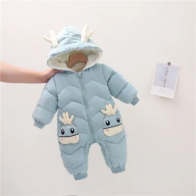 Plush and thicken suit baby