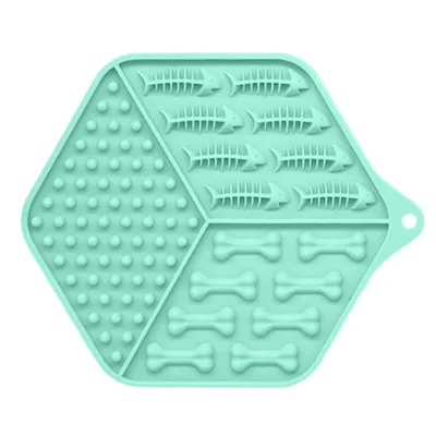 Pet feeding device dog lick pad