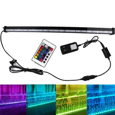 مصباح LED مقاوم للماء لحوض السمك على شكل فقاعات