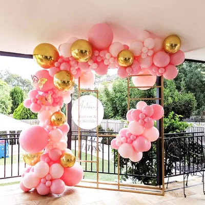 Ins wind pink macaron balloon chain decoration package