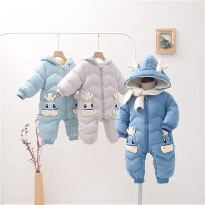Plush and thicken suit baby