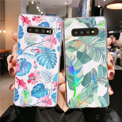 Laser Canna leaf mobile phone case