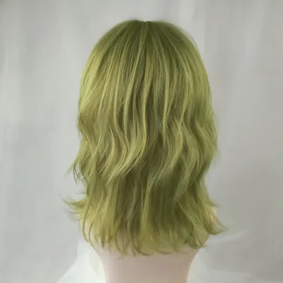 Cool Short Curly Green Hair Wig