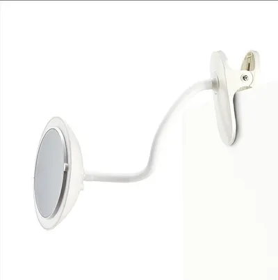 New clip mirror hose clamp type makeup mirror LED fill light wall mirror desktop double mirror