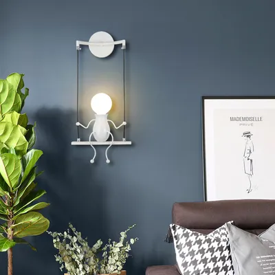 Bedroom creative bedside corridor aisle staircase villain lamp