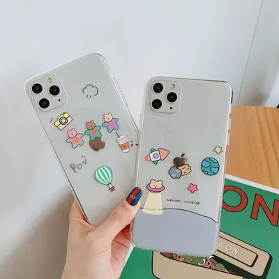 Ins cute bear mobile phone case