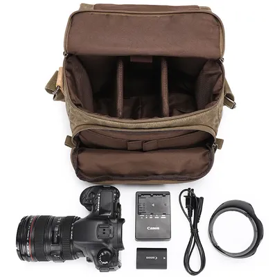 Waterproof canvas camera bag