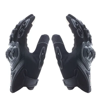 Touch screen knight drop resistant full finger gloves