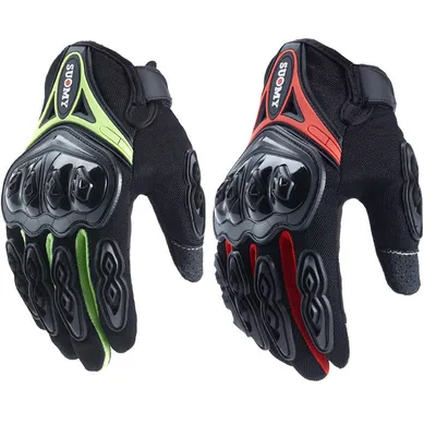 Touch screen knight drop resistant full finger gloves