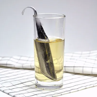 304 Stainless Steel Tea Tube with Curved Handle