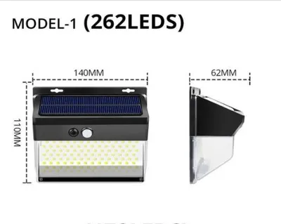 Outdoor solar 262 wall light